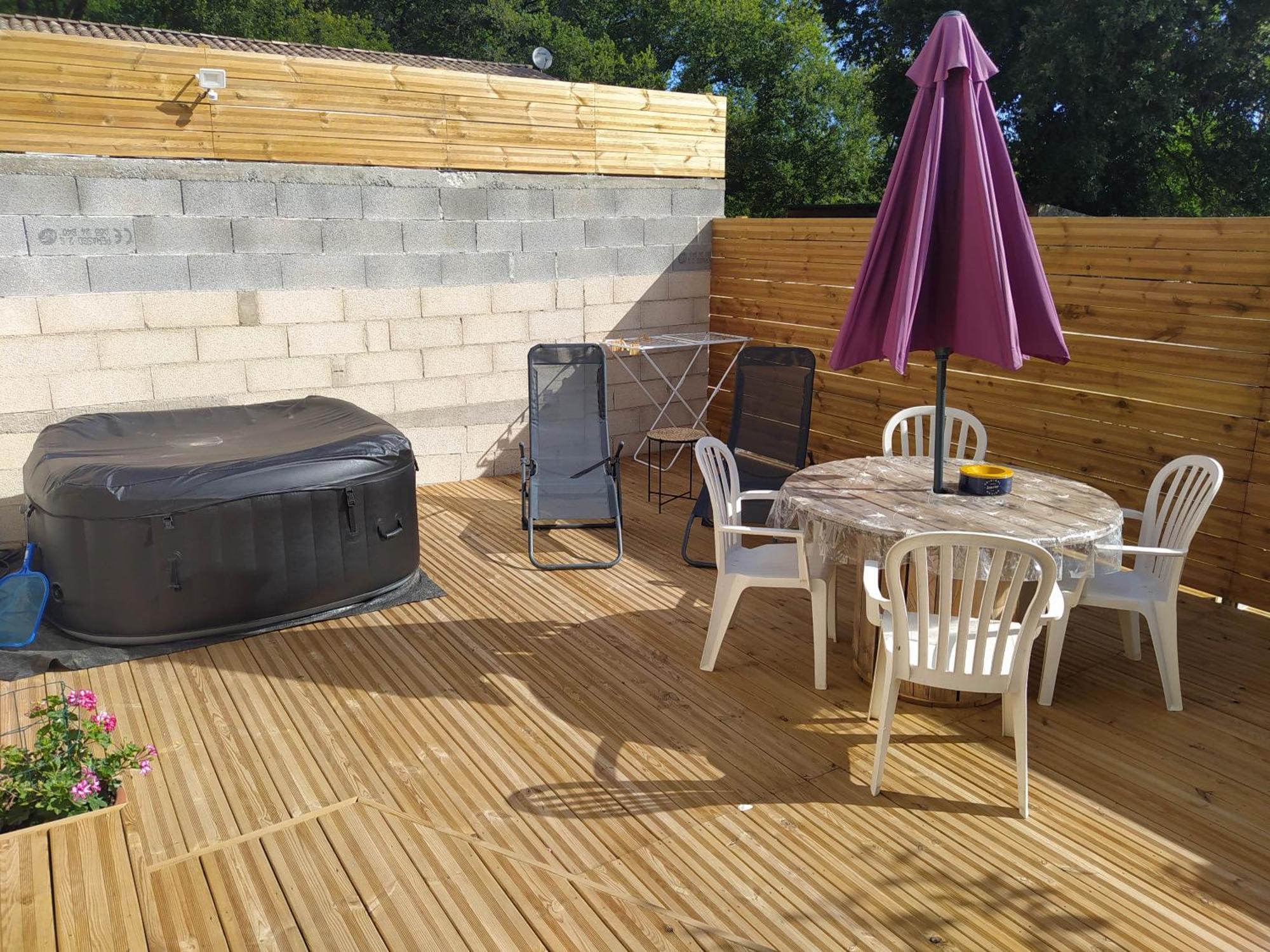 Studio Cosy Avec Terrasse Et Jacuzzi A Disposition De Mai A Aout Rians  Ngoại thất bức ảnh